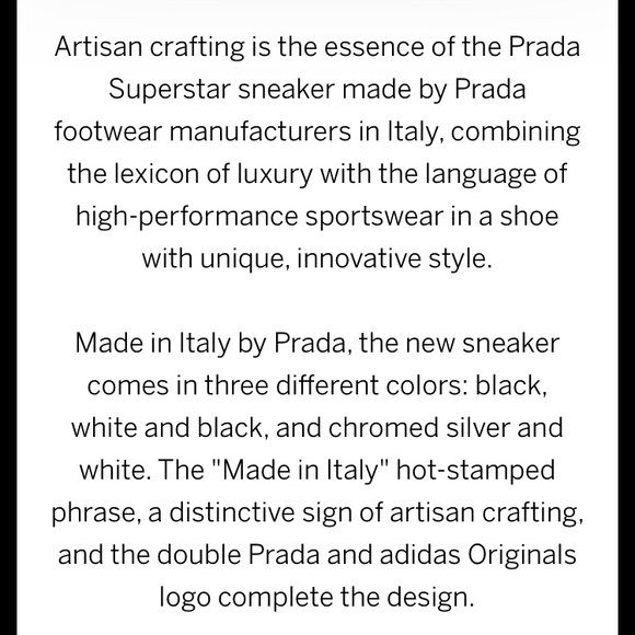 Classic Adidas superstar shell toes made by Prada - Picture 5 of 6